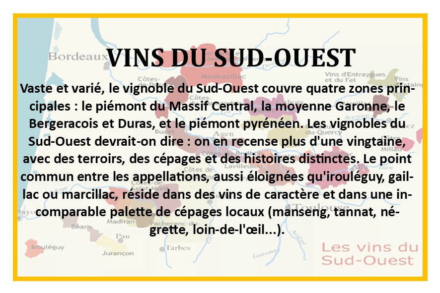 Regions sud Ouest